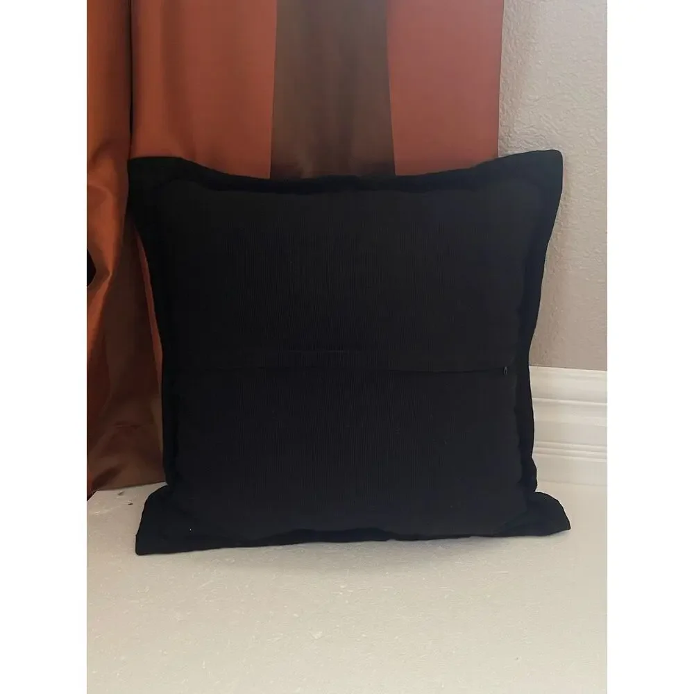 Amazing authentic Mexican hand-embroidered pillow 18” X 18”